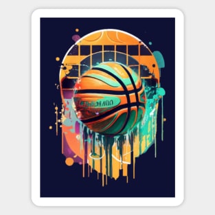 dripping basketball Magnet